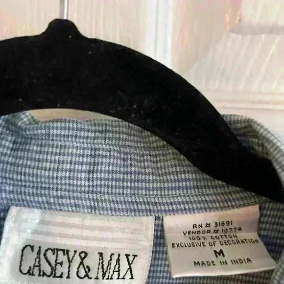 Vintage Casey And Max Button Down Shirt Women’s Medium Embroidered Fall Leaves - Picture 5 of 7